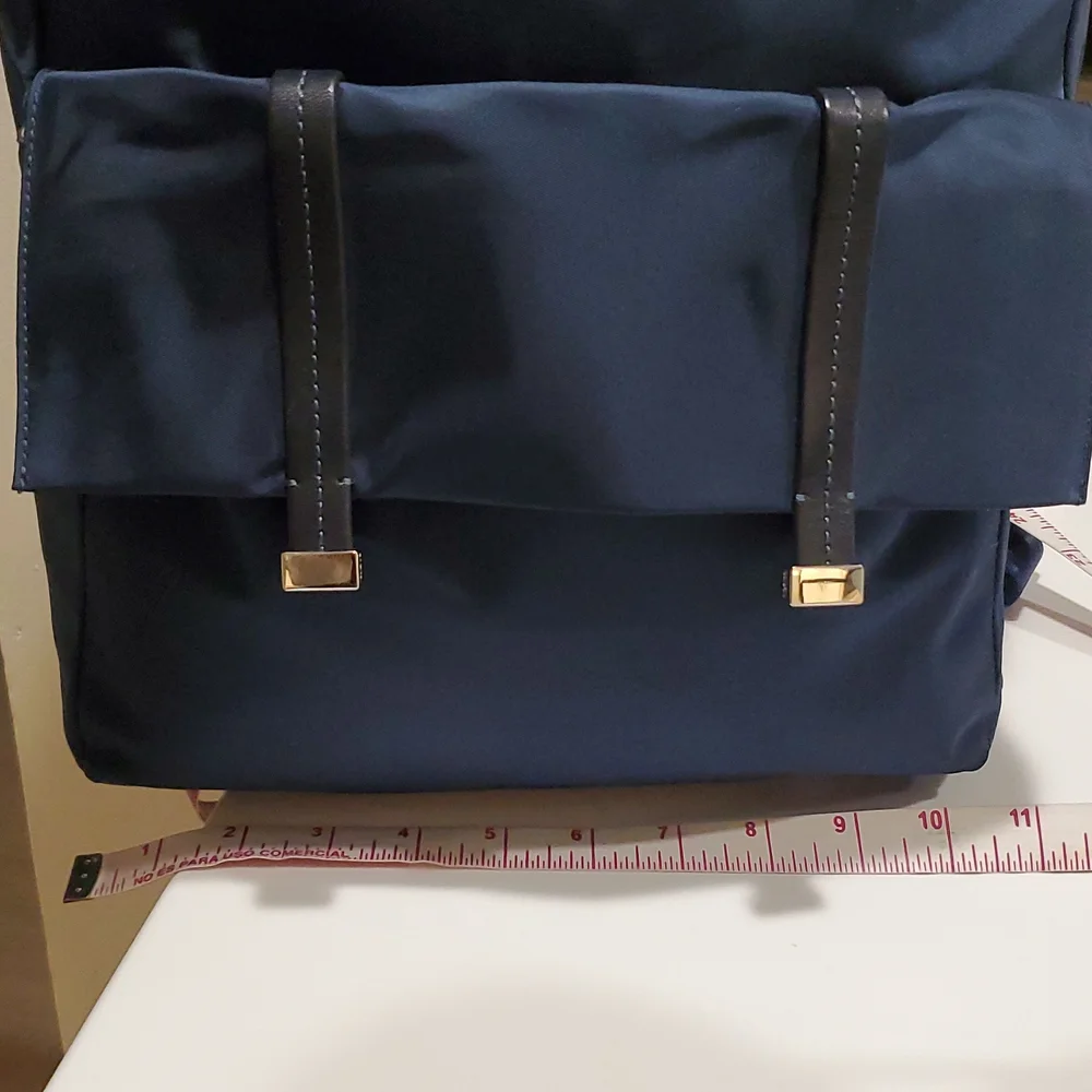 Tumi Epsom Convertible Backpack in Blue & Silver Hardware